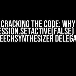 Cracking the Code: Why audioSession.setActive(false) Fails in SpeechSynthesizer Delegate