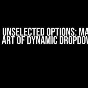 Select2 Unselected Options: Mastering the Art of Dynamic Dropdowns