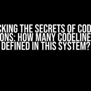 Unlocking the Secrets of Code Line Limitations: How Many Codelines Can Be Defined in This System?